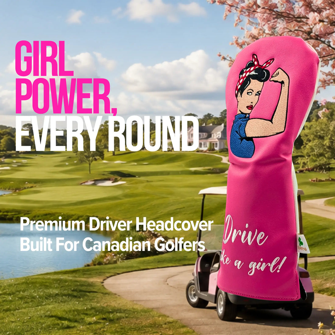 Drive like a Girl  -  Driver Head Cover