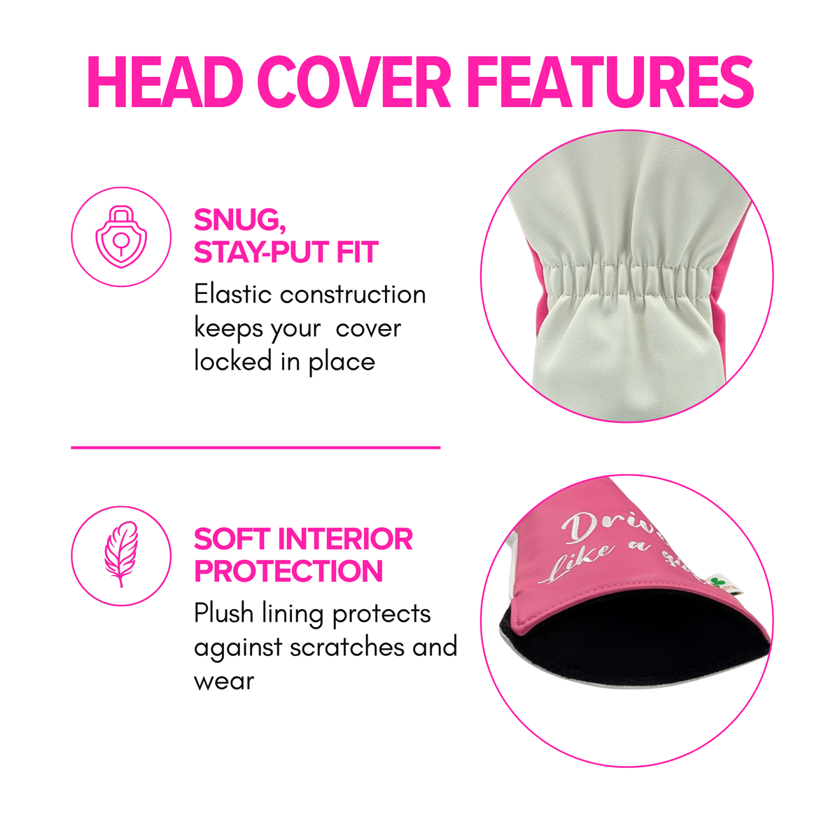 Drive like a Girl  -  Driver Head Cover