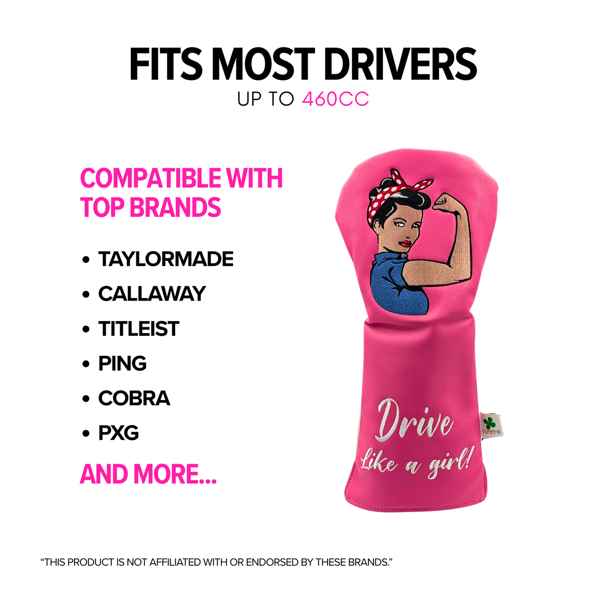 Drive like a Girl  -  Driver Head Cover