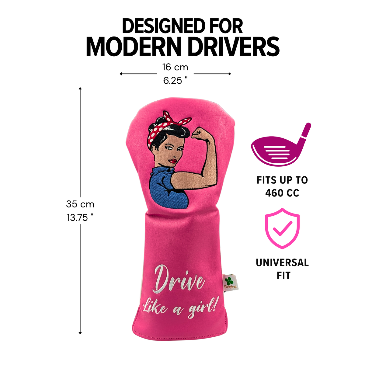 Drive like a Girl  -  Driver Head Cover