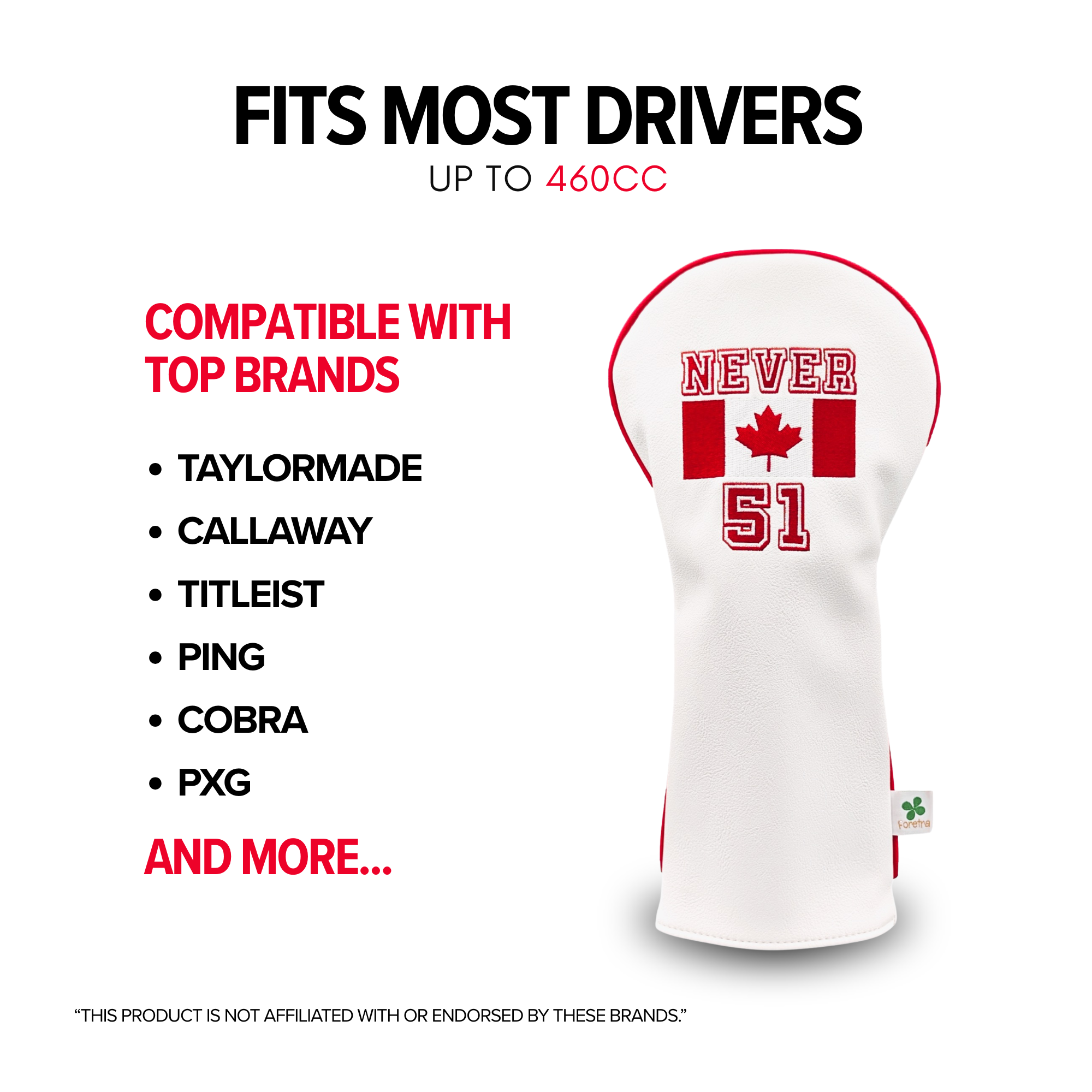 Canada Never 51 - Driver Headcover