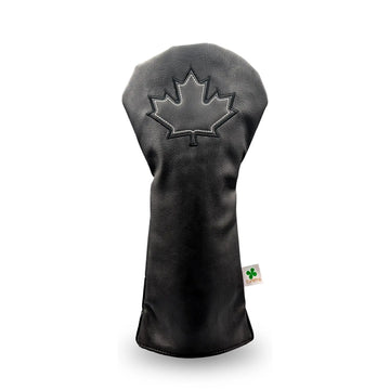 Black Canada Maple Leaf -  Driver Head Cover - Strong & Free