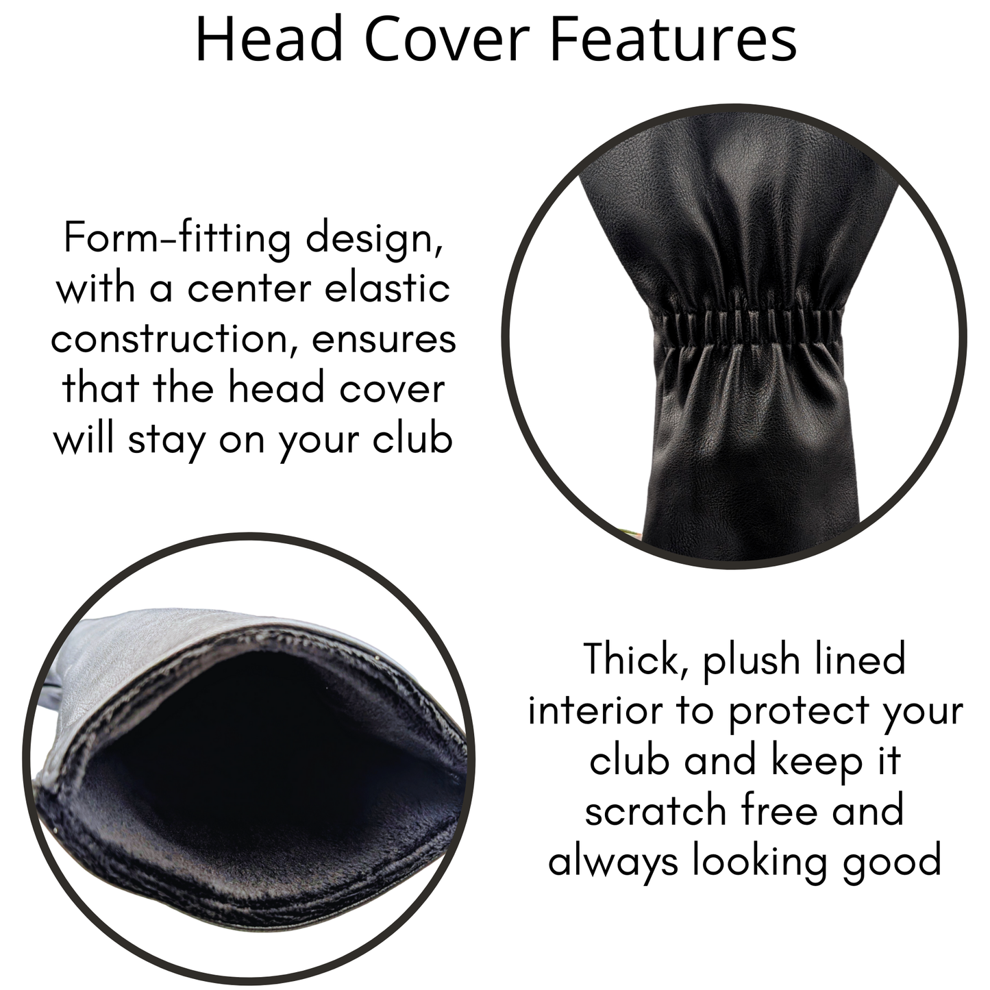 Black Canada Maple Leaf -  Driver Head Cover - Strong & Free