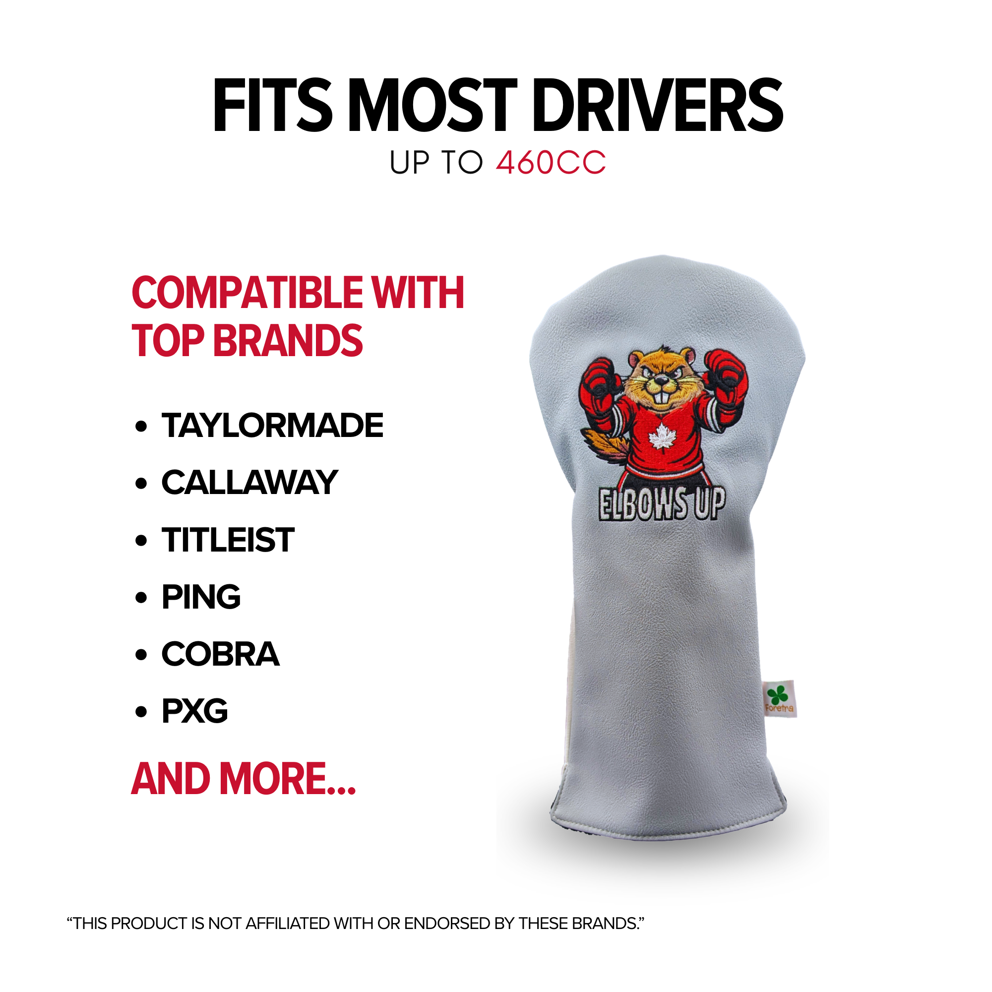 Elbows Up - Canada Strong - Driver Head Cover