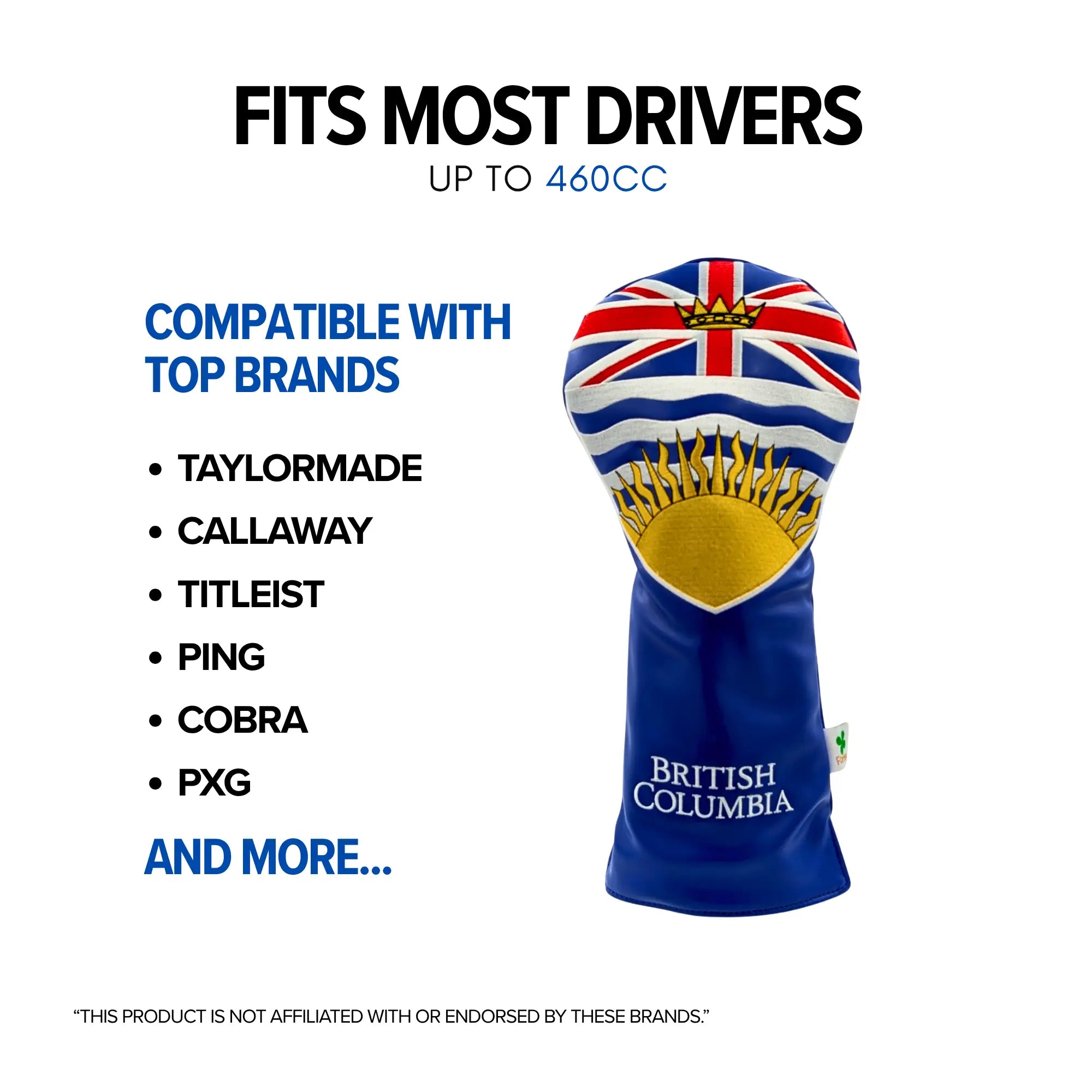 British Columbia – Driver Headcover – Proud BC Identity