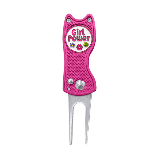 Girl Power - 3 in 1 Golf Multitool (Divot Tool, Ball Marker, Club Holder)