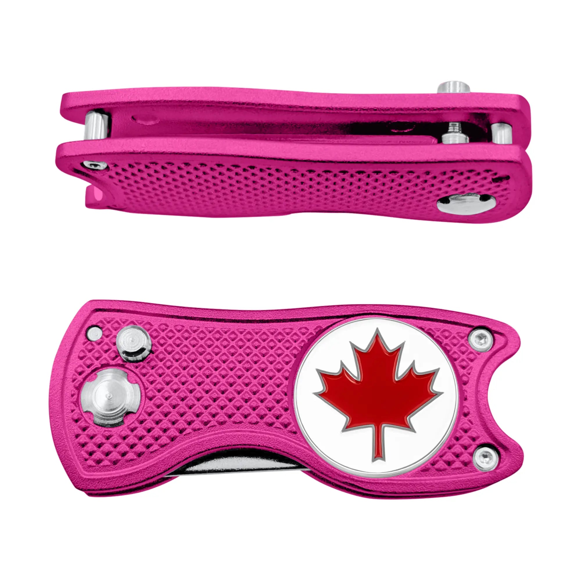 Canada Maple Leaf  Divot 3-in-1 Multi Tool | Switchblade Golf Divot Repair Tool with Ball Marker