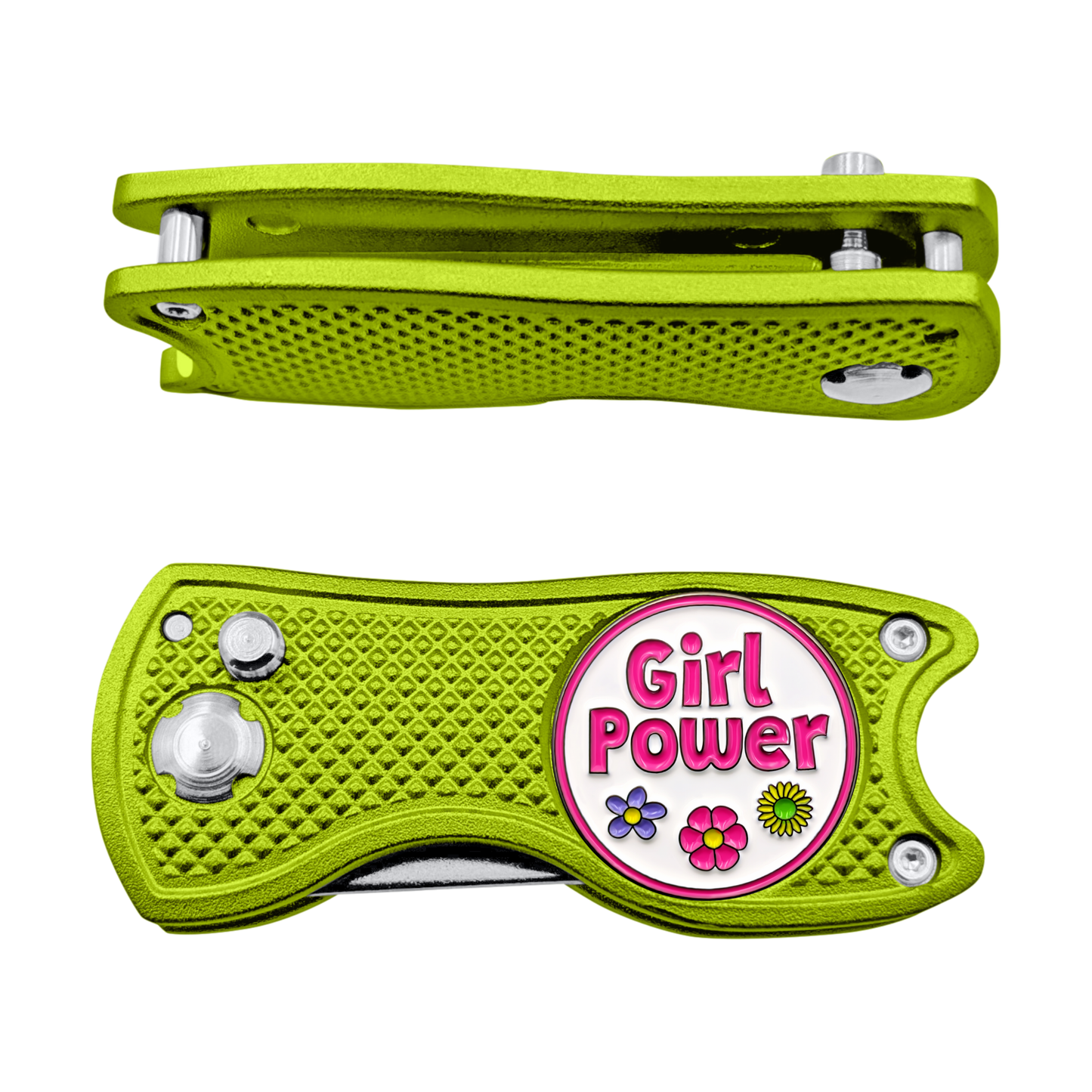Girl Power - 3 in 1 Golf Multitool (Divot Tool, Ball Marker, Club Holder)