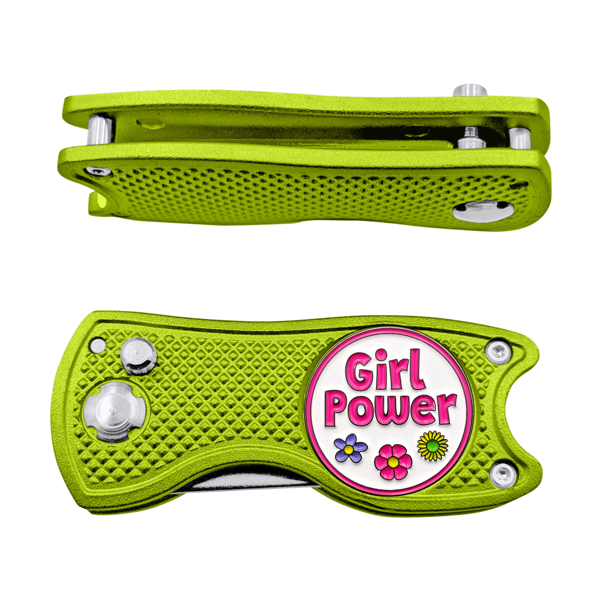 Girl Power - 3 in 1 Golf Multitool (Divot Tool, Ball Marker, Club Holder)