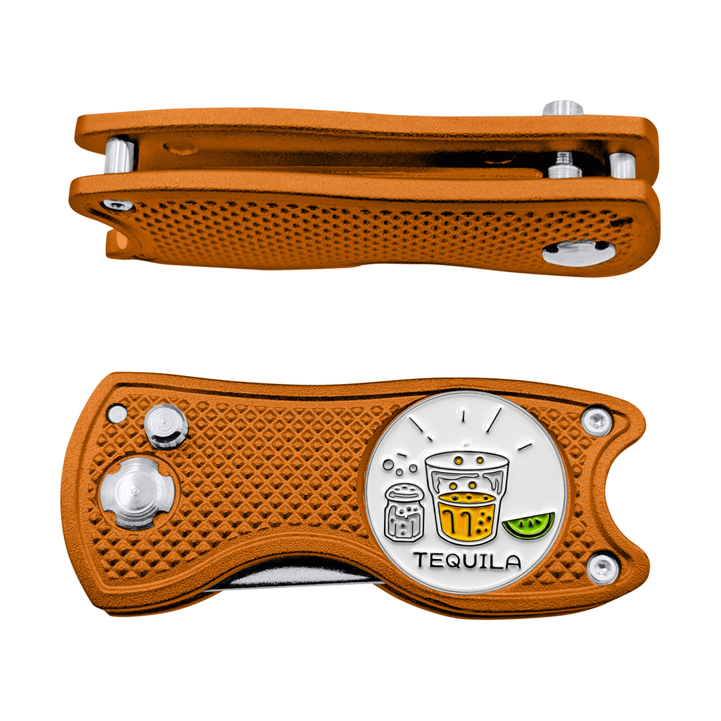 Tequila Divot 3-in-1 Multi Tool | Switchblade Golf Divot Repair Tool with Ball Marker