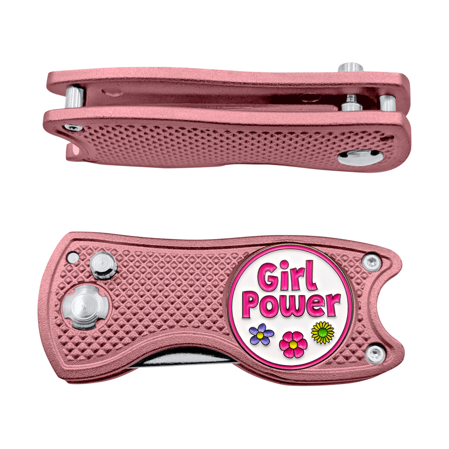 Girl Power - 3 in 1 Golf Multitool (Divot Tool, Ball Marker, Club Holder)