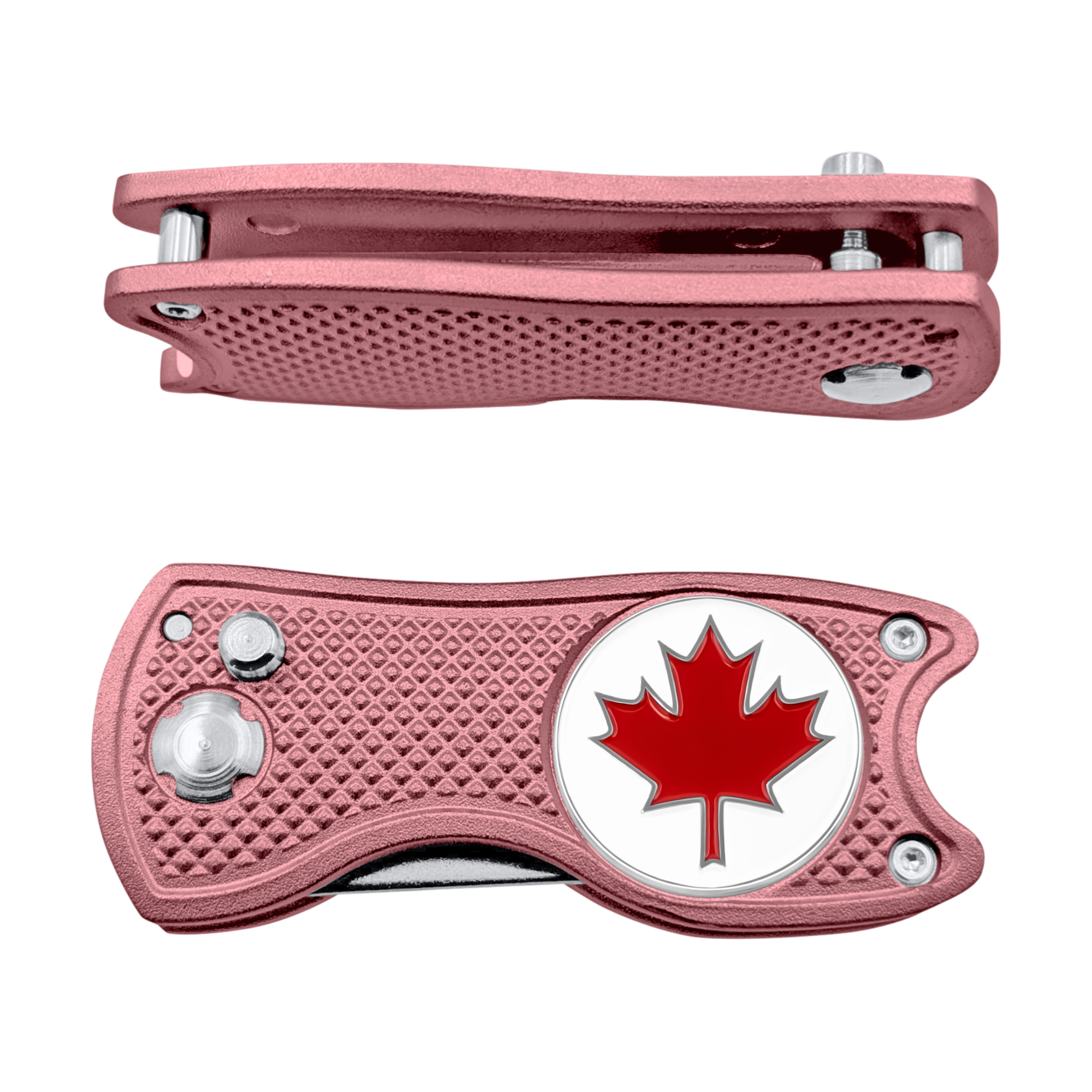 Canada Maple Leaf  Divot 3-in-1 Multi Tool | Switchblade Golf Divot Repair Tool with Ball Marker