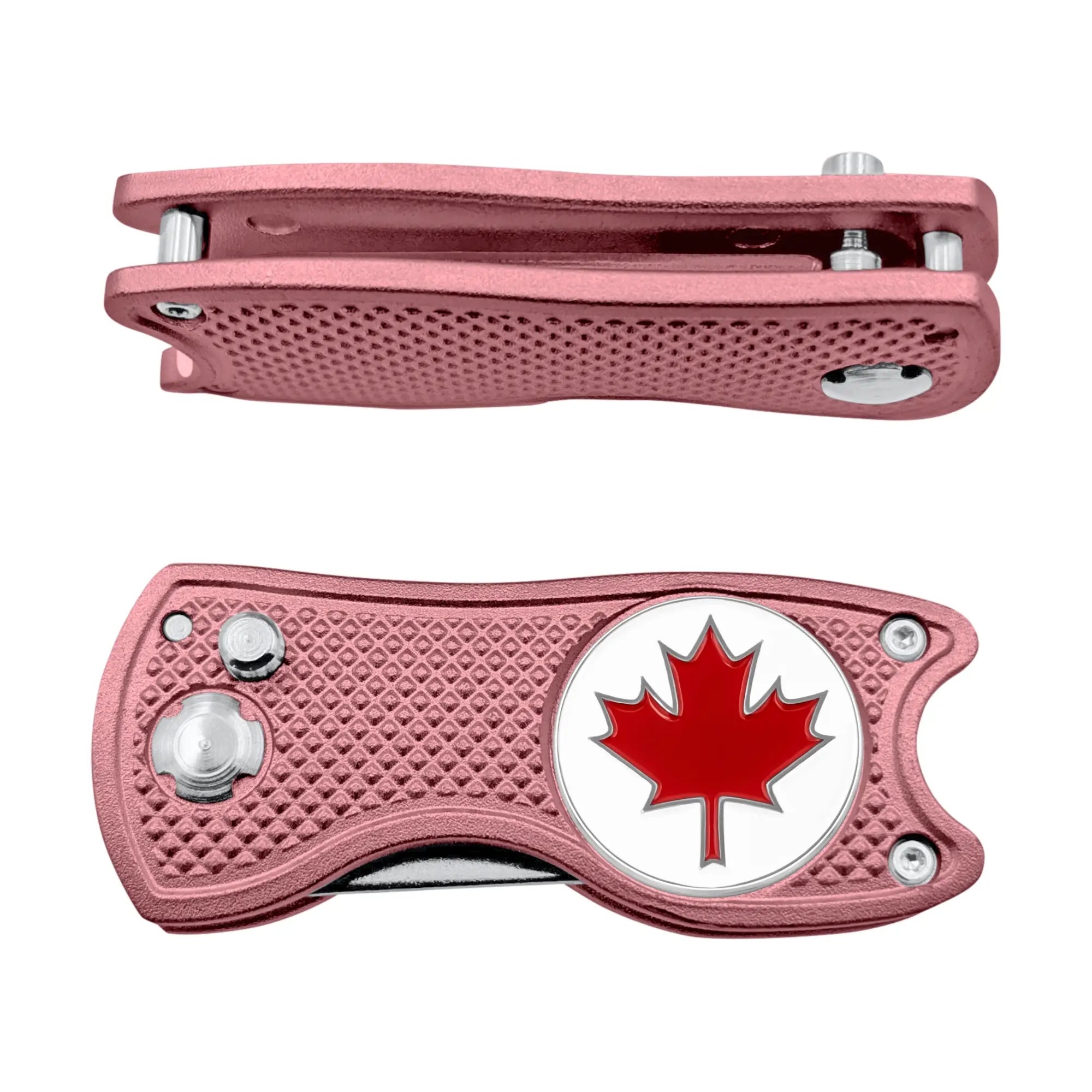 Canada Maple Leaf  Divot 3-in-1 Multi Tool | Switchblade Golf Divot Repair Tool with Ball Marker