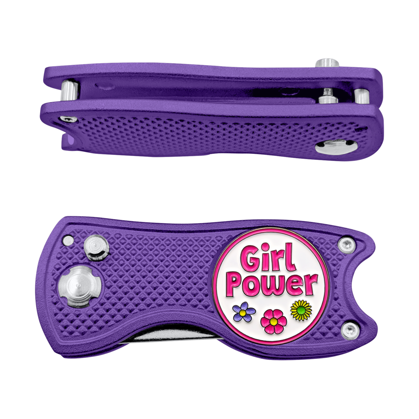 Girl Power - 3 in 1 Golf Multitool (Divot Tool, Ball Marker, Club Holder)