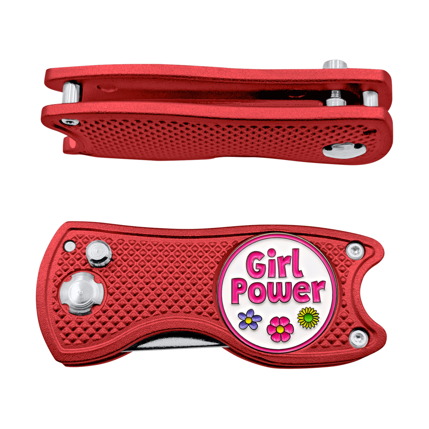 Girl Power - 3 in 1 Golf Multitool (Divot Tool, Ball Marker, Club Holder)