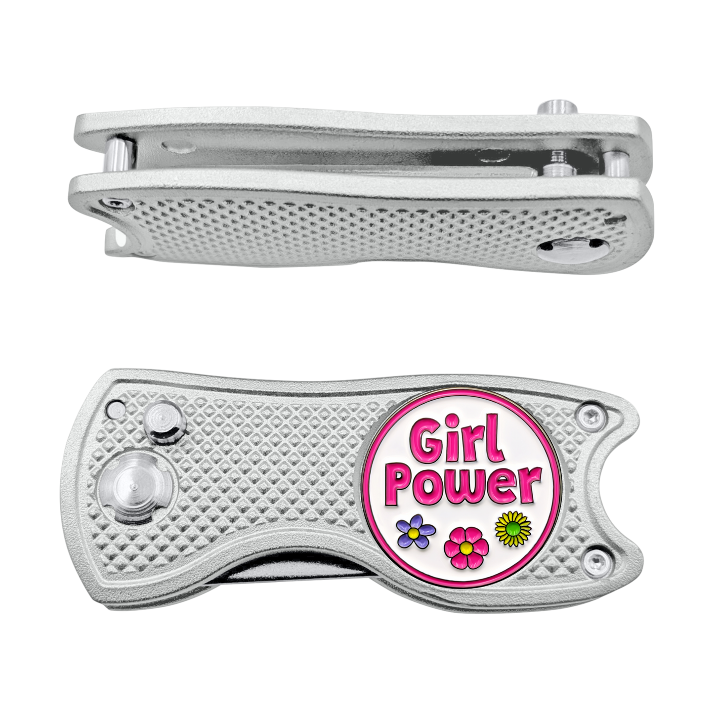 Girl Power - 3 in 1 Golf Multitool (Divot Tool, Ball Marker, Club Holder)