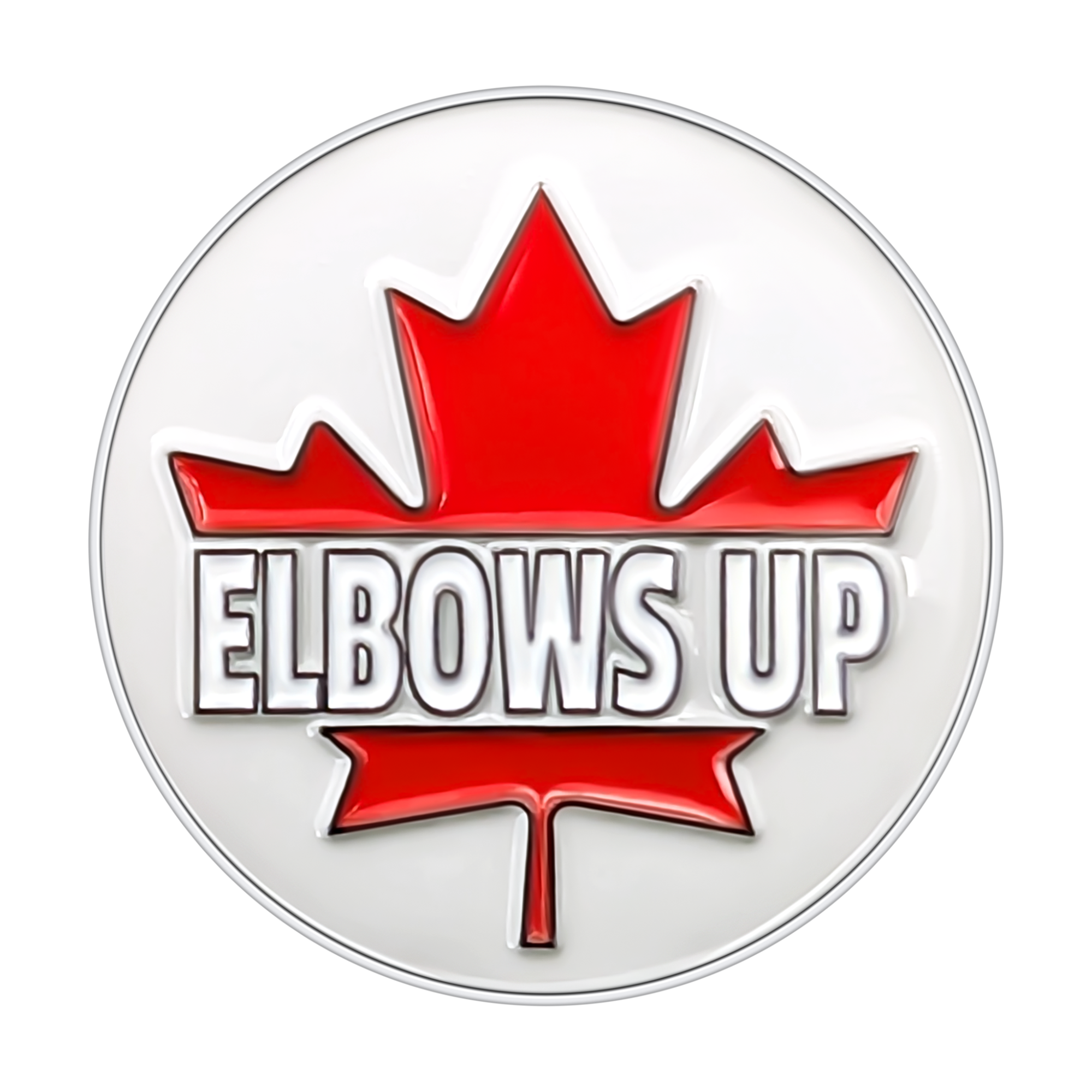Elbows Up Golf Ball Marker | Confidence, Grit & True North Attitude