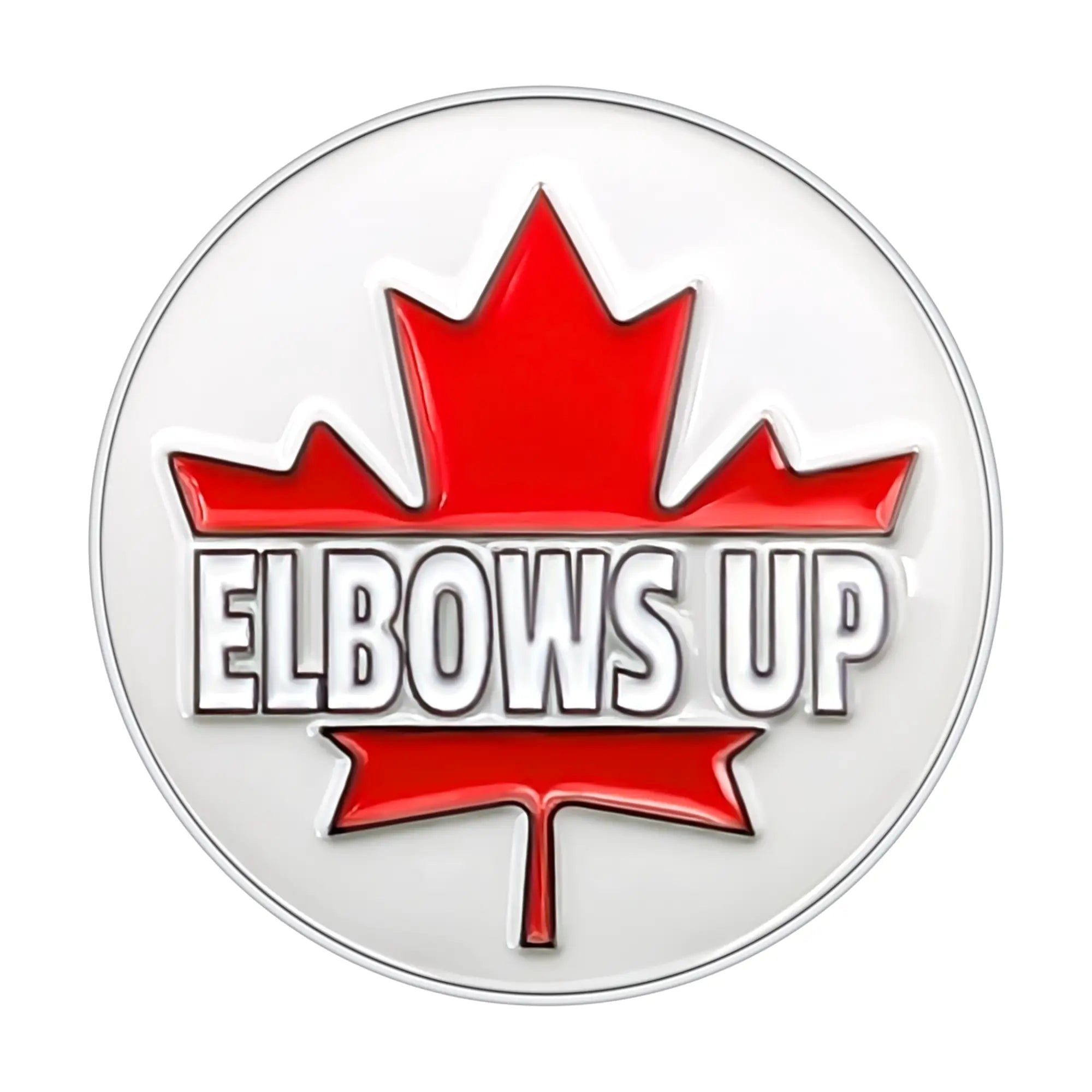 Elbows Up Golf Ball Marker | Confidence, Grit & True North Attitude