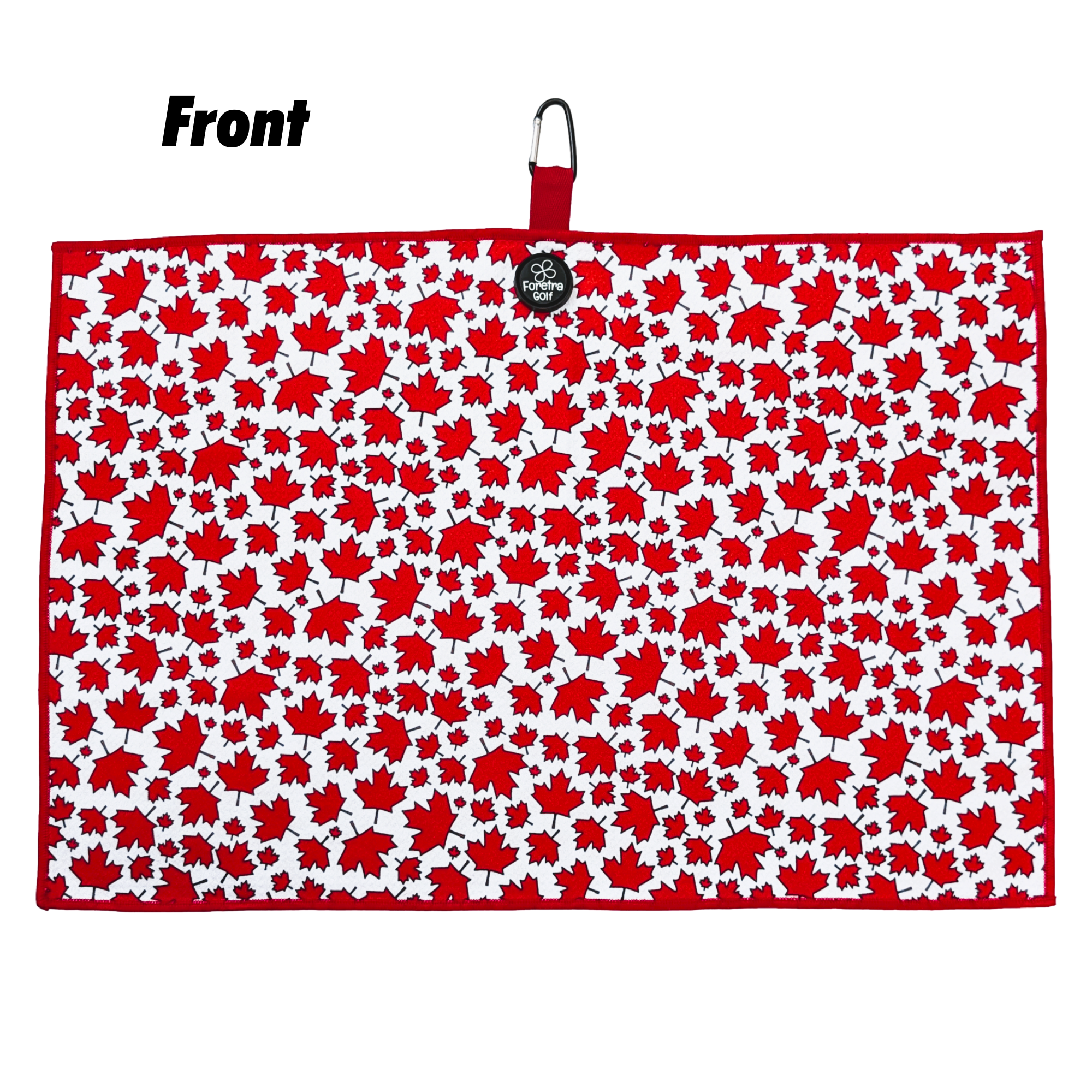 Canada Maple Leaves - Magnetic Golf Waffle Towel