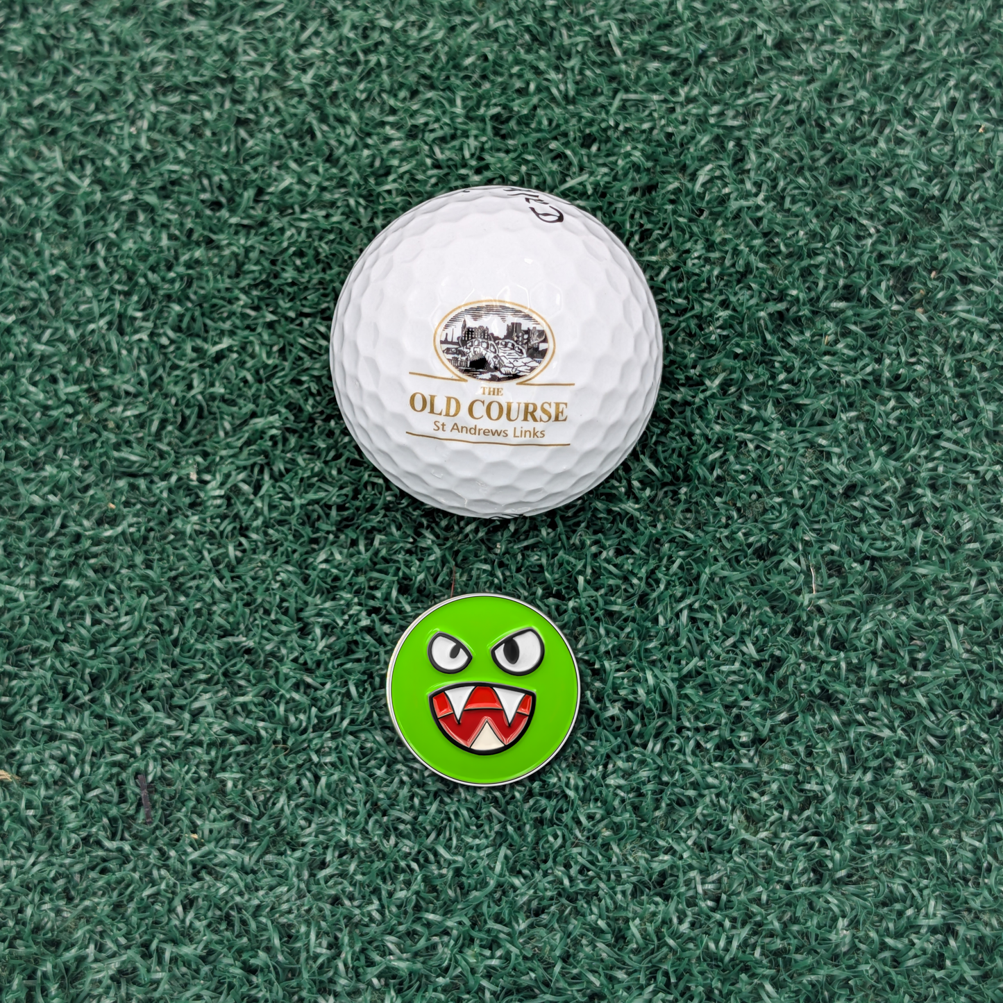 Green Monster - Golf Ball Marker with Magnetic Golf Hat Clip