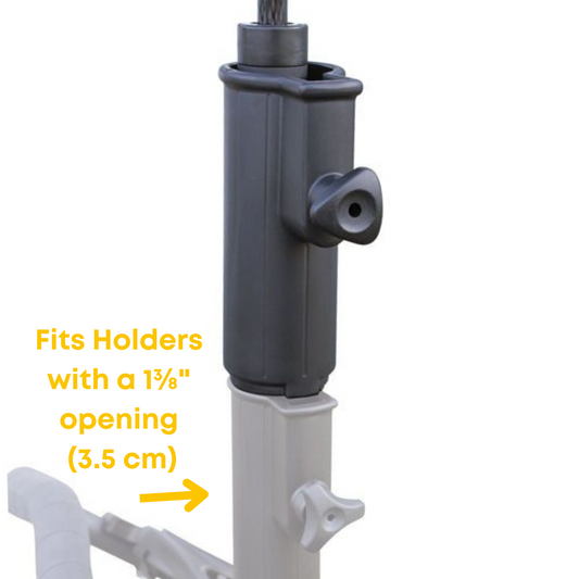 Umbrella Holder Extension - will fit most Golf Push Cart or Golf Power Cart Standard Umbrella Holder