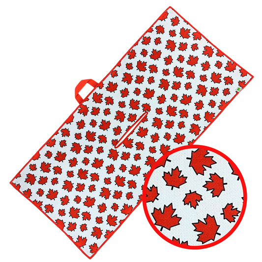 Canada Maple Leaves - Golf Waffle Towel