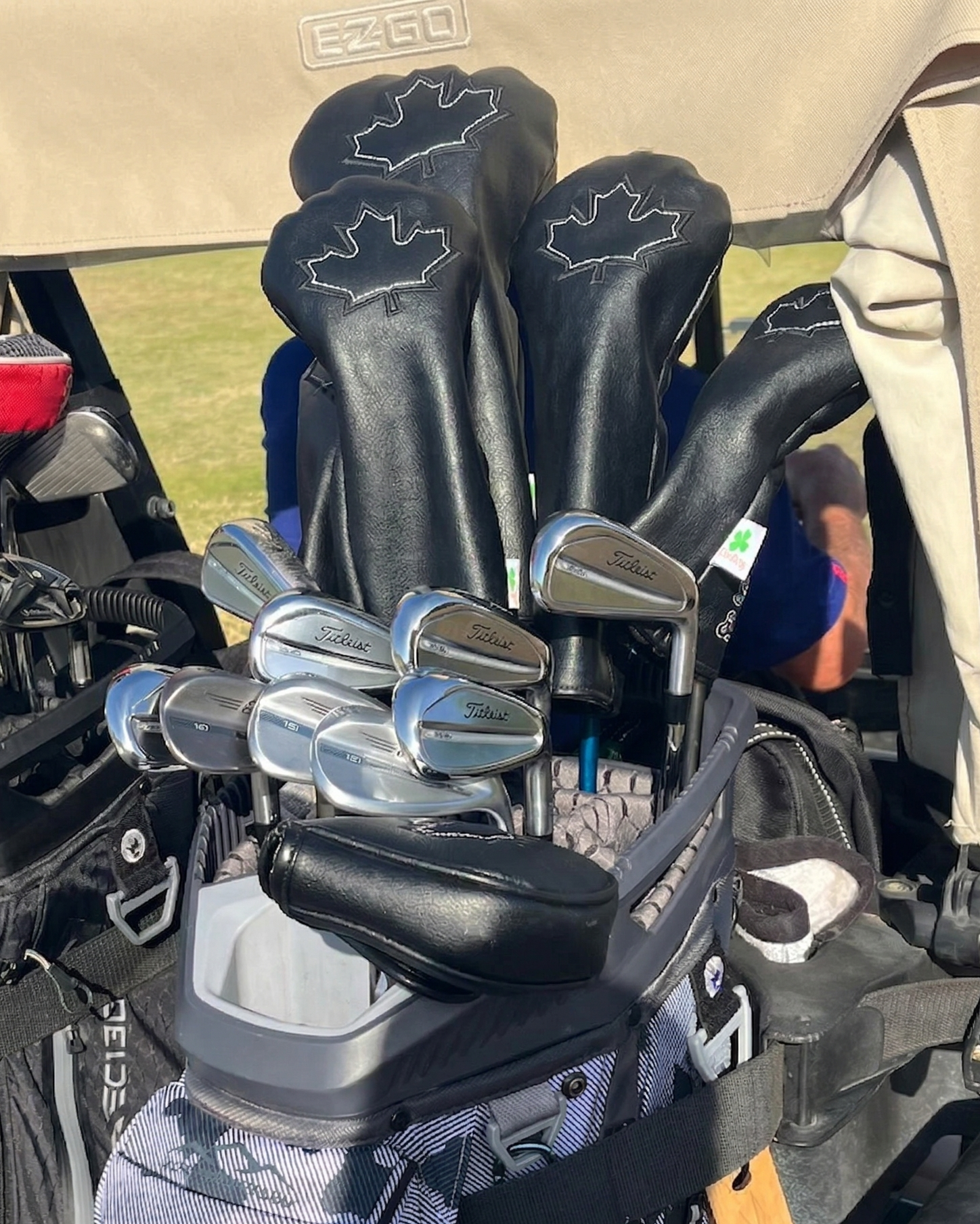 Black Canada Maple Leaf -  Driver Head Cover - Strong & Free