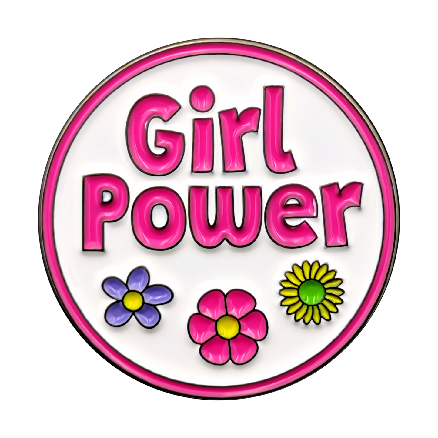 Girl Power Golf Ball Marker | Women’s Golf Gift | Premium Marker