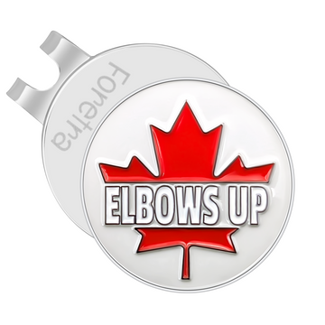 Elbows Up - Golf Ball Marker with Magnetic Hat Clip