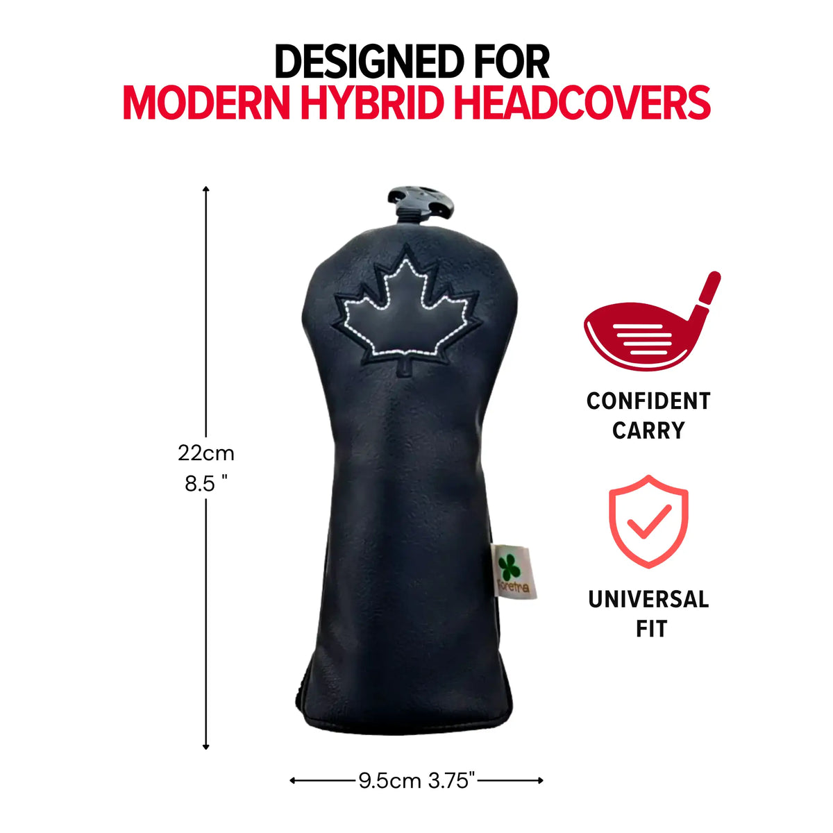 Canada Black Maple Leaf - Hybrid Headcover - Strong & Free