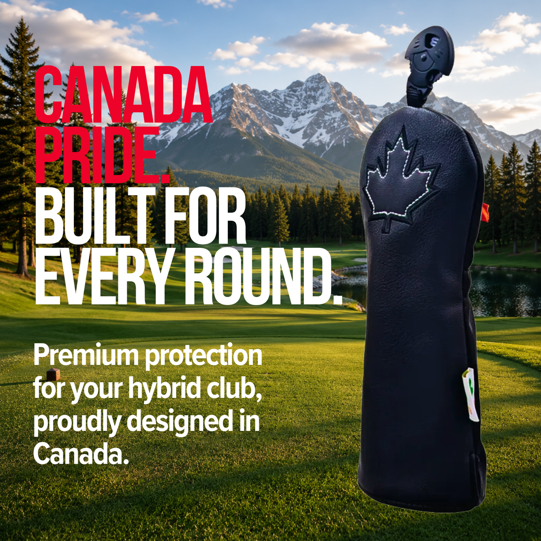 Canada Black Maple Leaf - Hybrid Headcover - Strong & Free