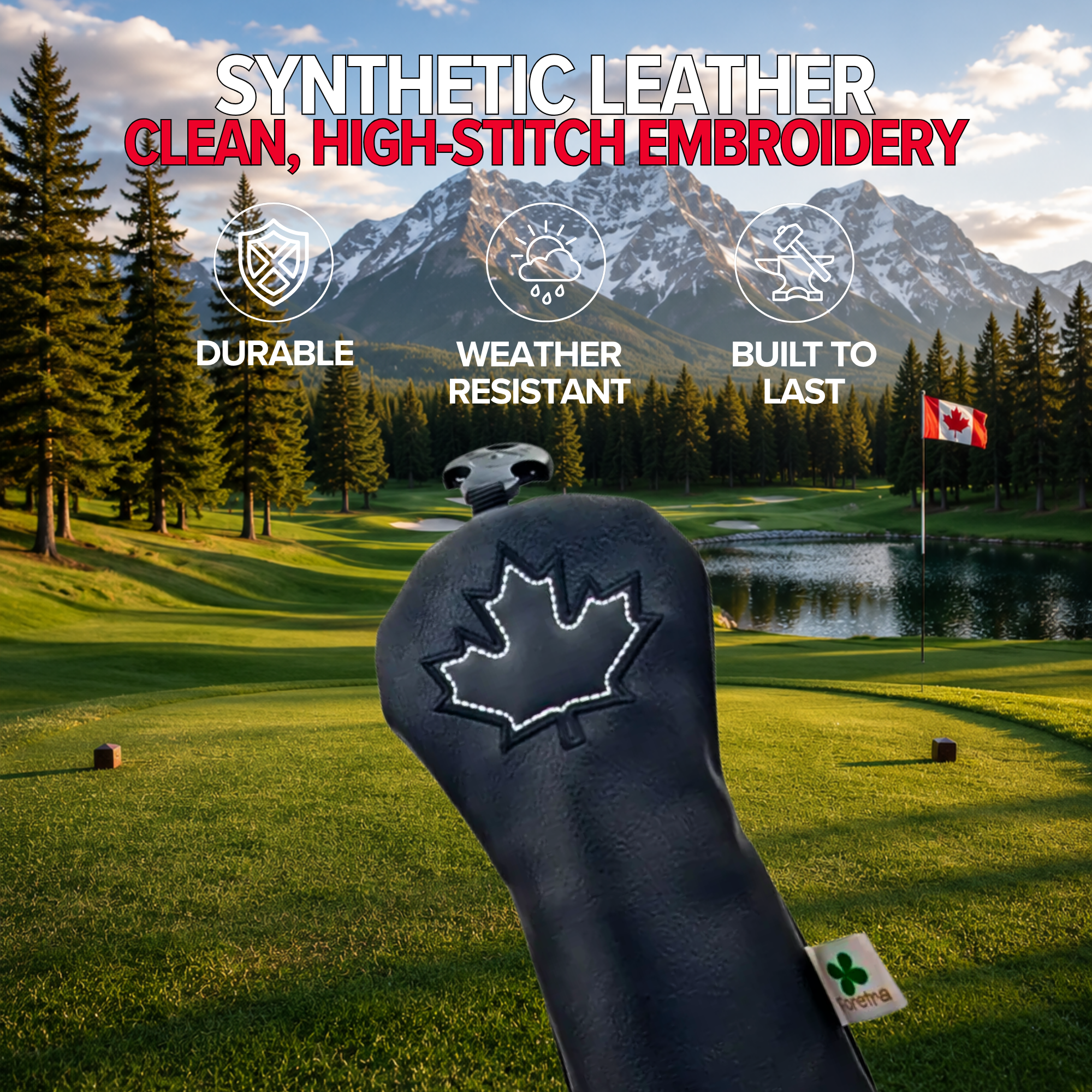 Canada Black Maple Leaf - Hybrid Headcover - Strong & Free