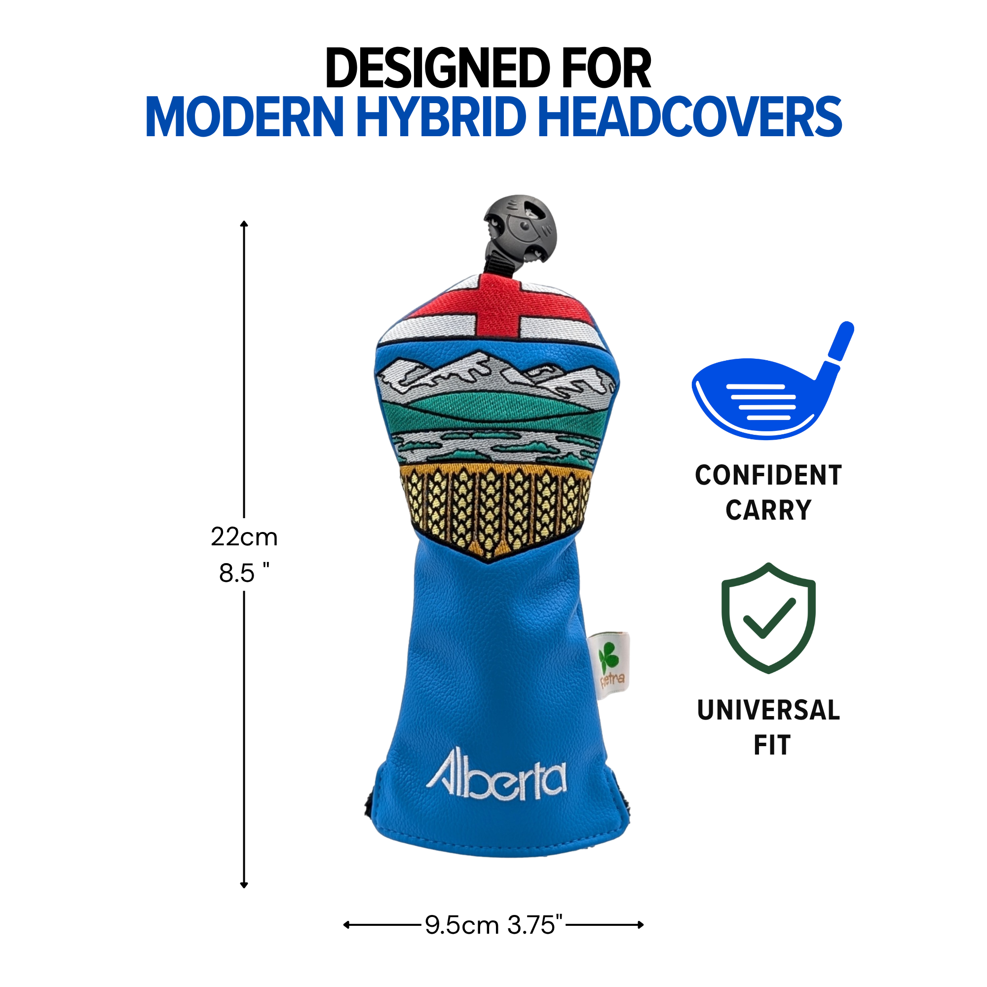 Alberta Shield – Hybrid Headcover – Bold Alberta Pride