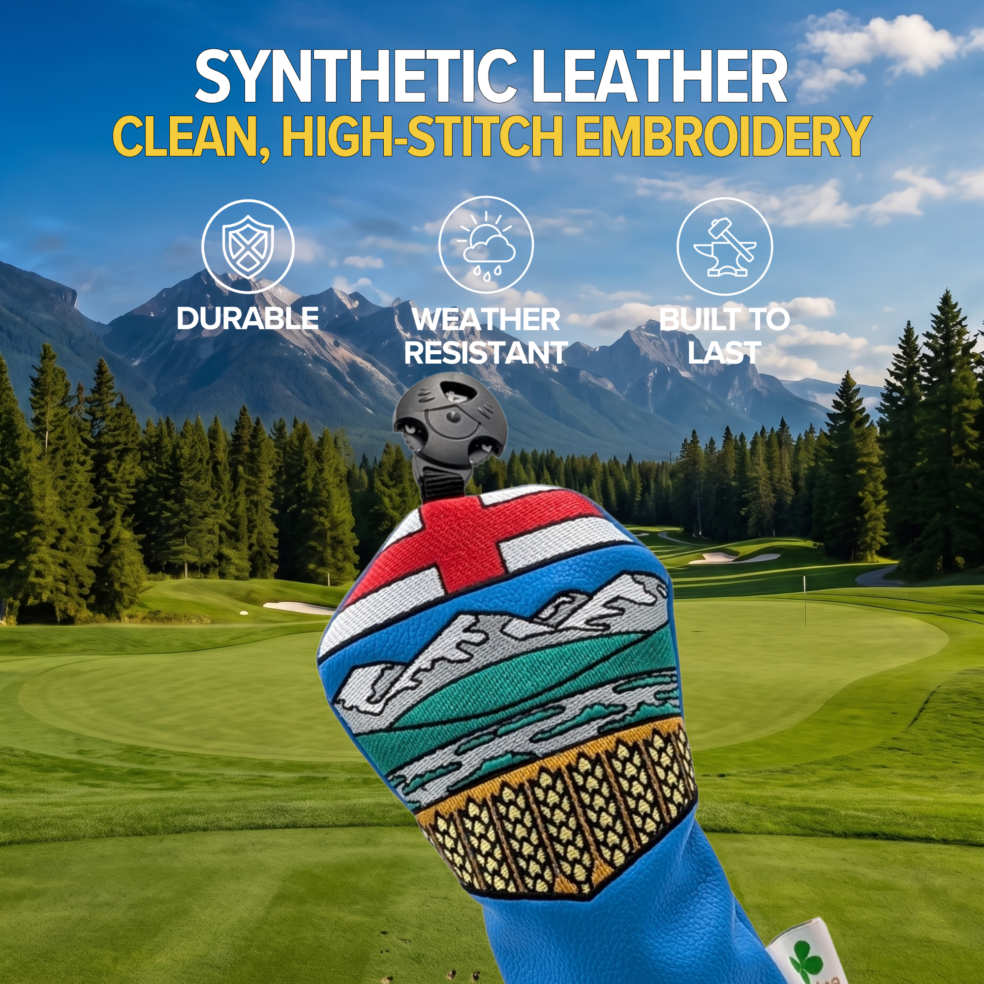 Alberta Shield – Hybrid Headcover – Bold Alberta Pride