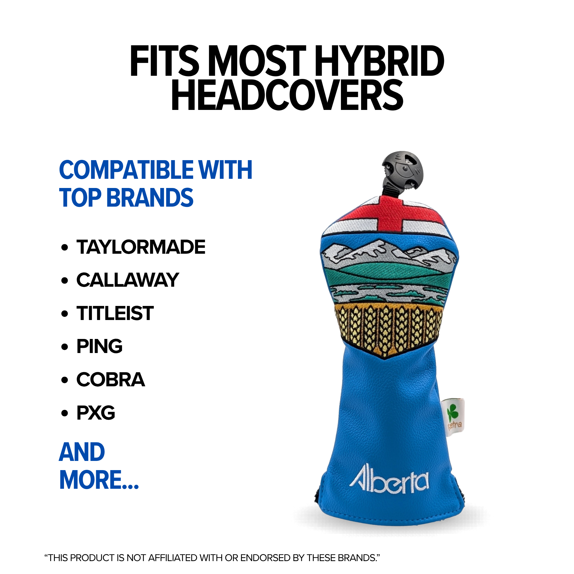 Alberta Shield – Hybrid Headcover – Bold Alberta Pride