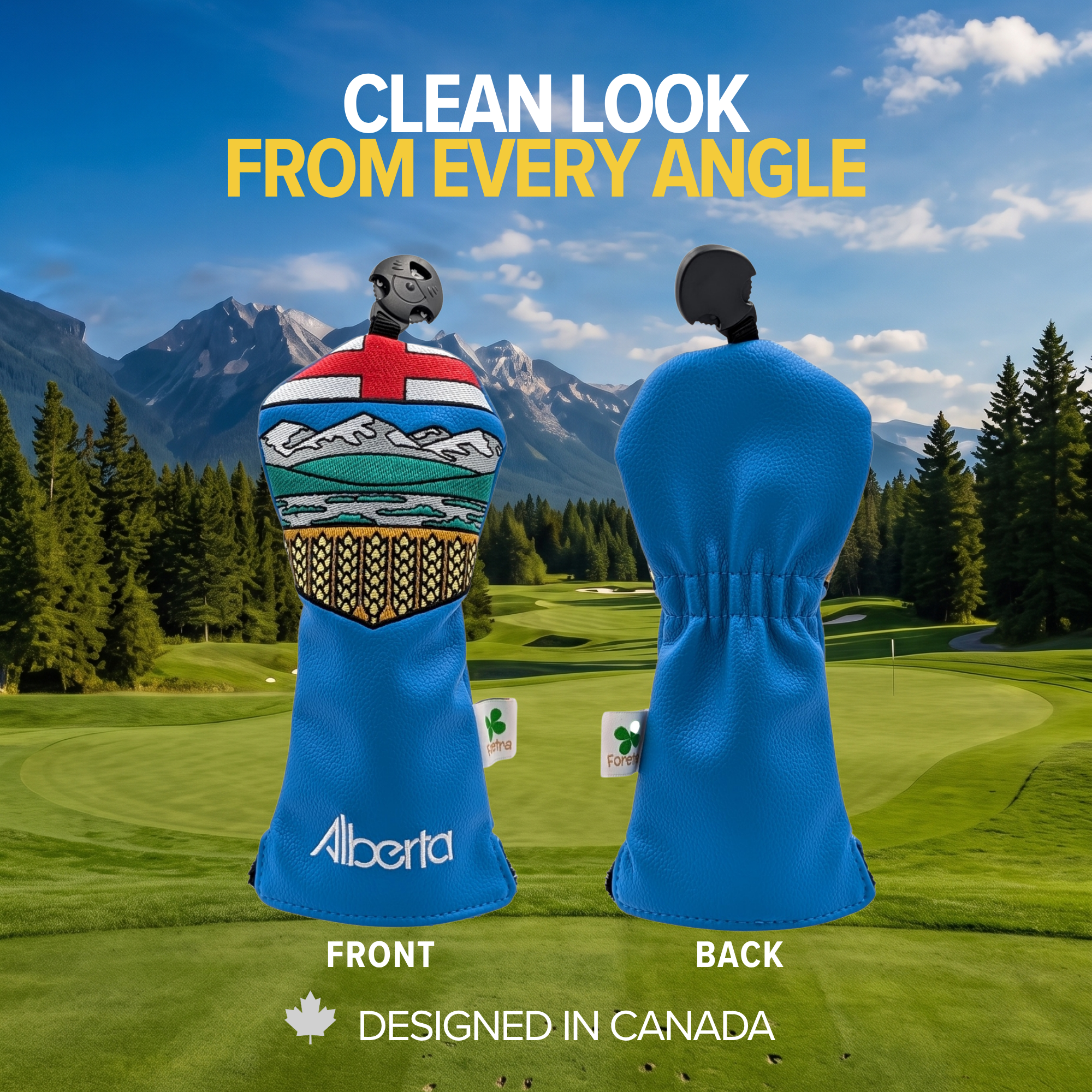 Alberta Shield – Hybrid Headcover – Bold Alberta Pride