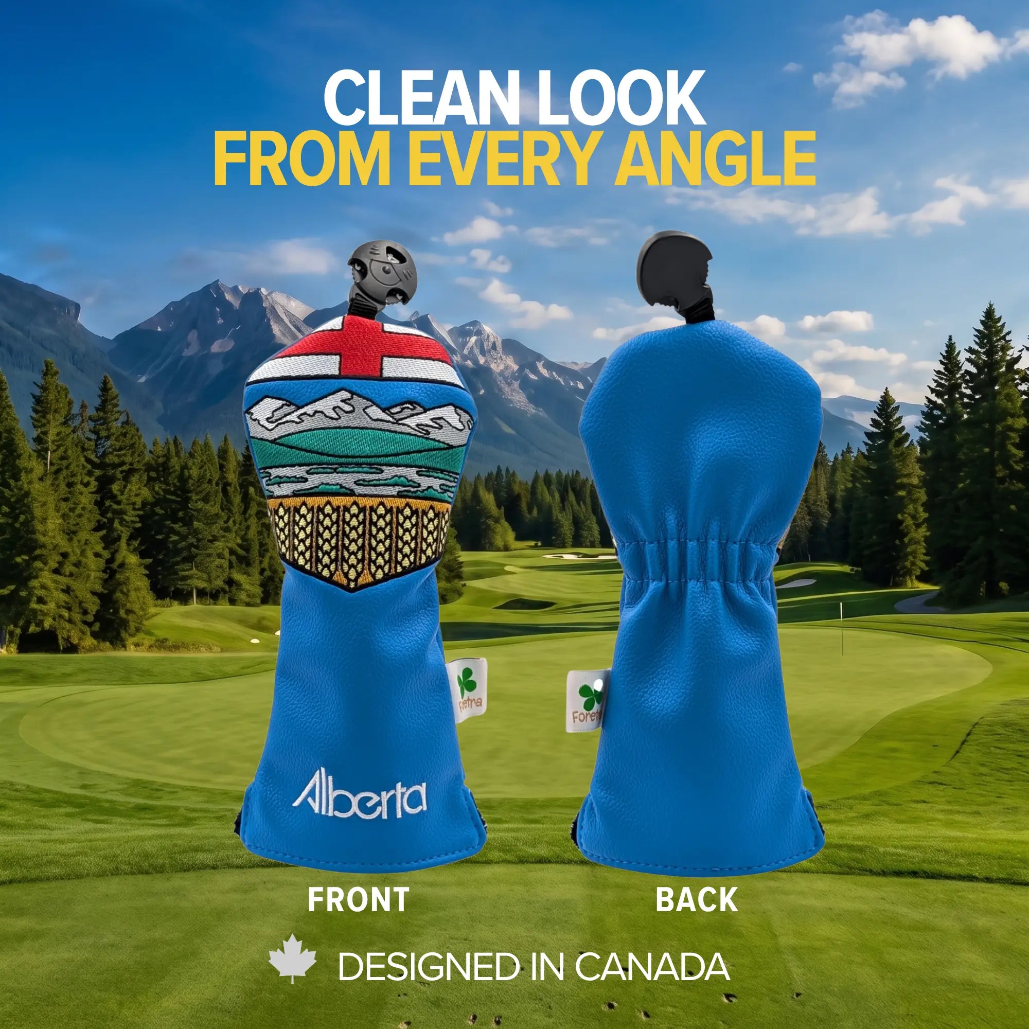 Alberta Shield – Hybrid Headcover – Bold Alberta Pride