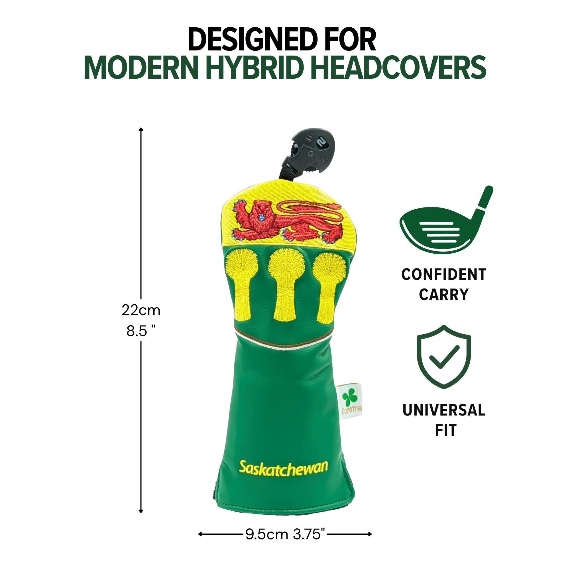 Saskatchewan Shield – Hybrid Headcover – Bold Prairie Pride
