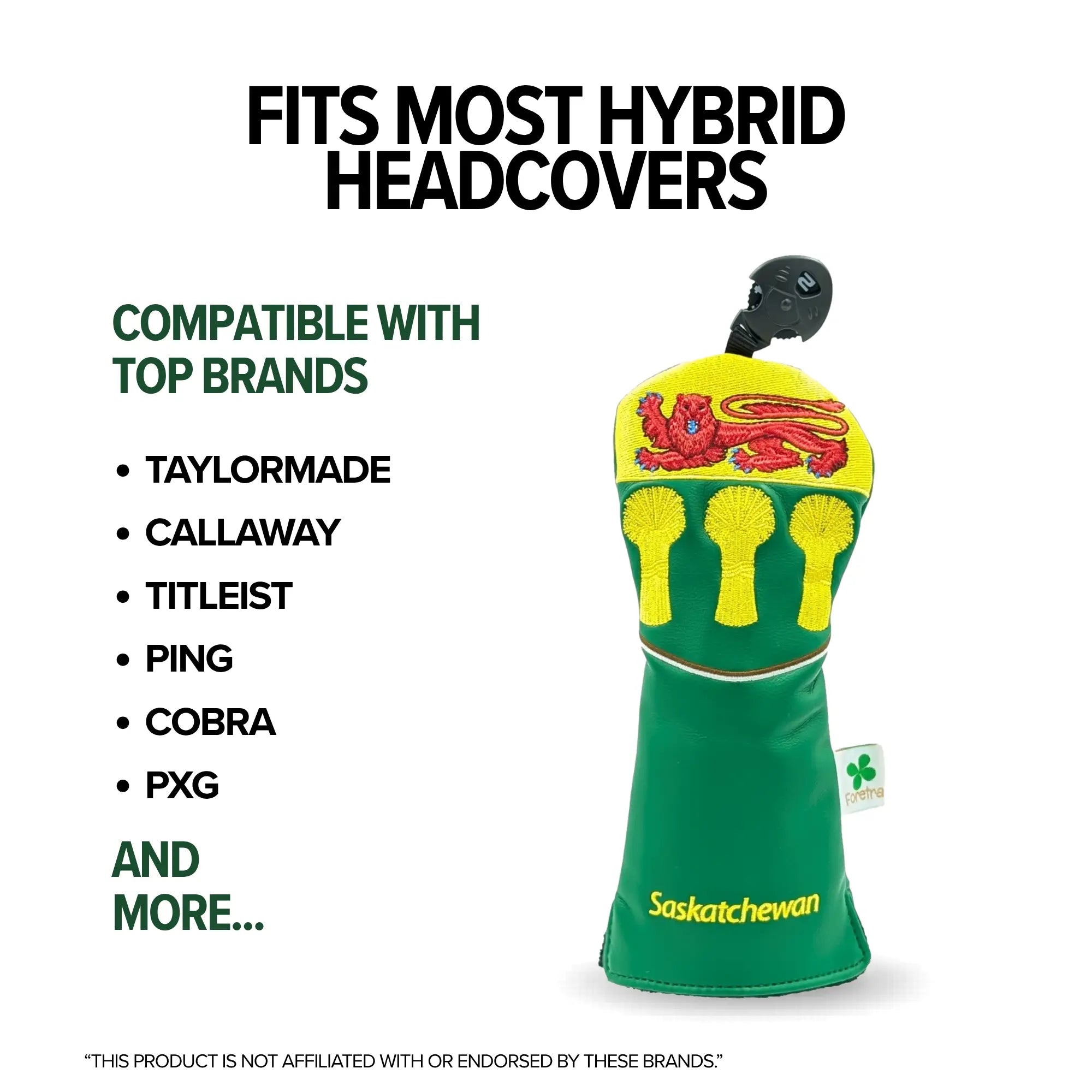 Saskatchewan Shield – Hybrid Headcover – Bold Prairie Pride