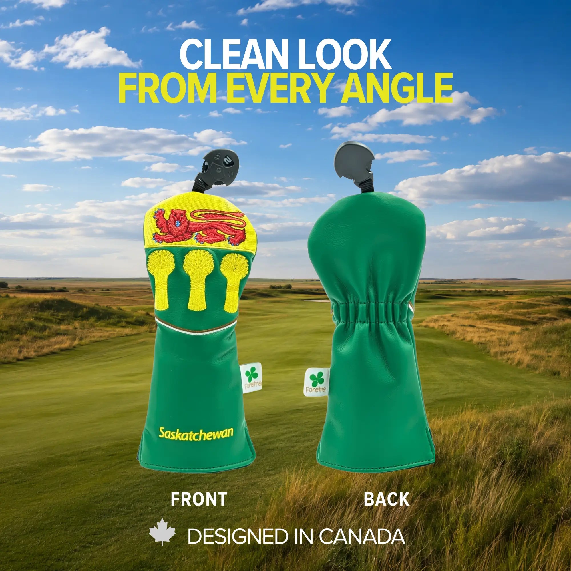 Saskatchewan Shield – Hybrid Headcover – Bold Prairie Pride