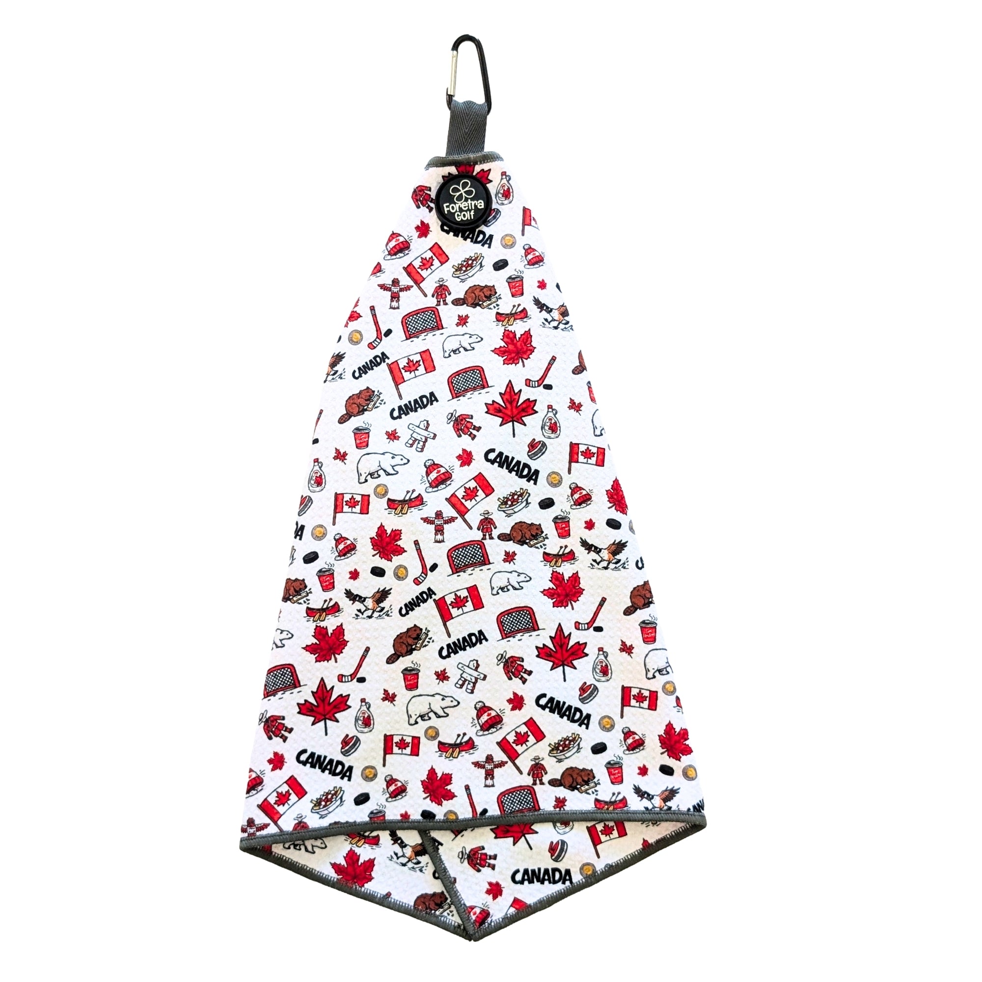 Canadian Icons - Magnetic Golf Waffle Towel