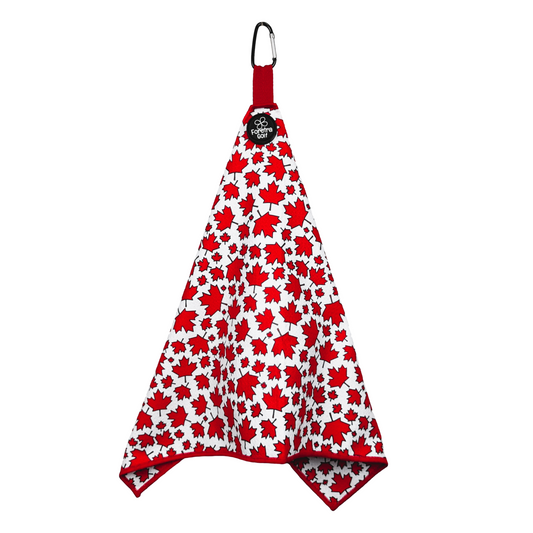 Canada Maple Leaves - Magnetic Golf Waffle Towel