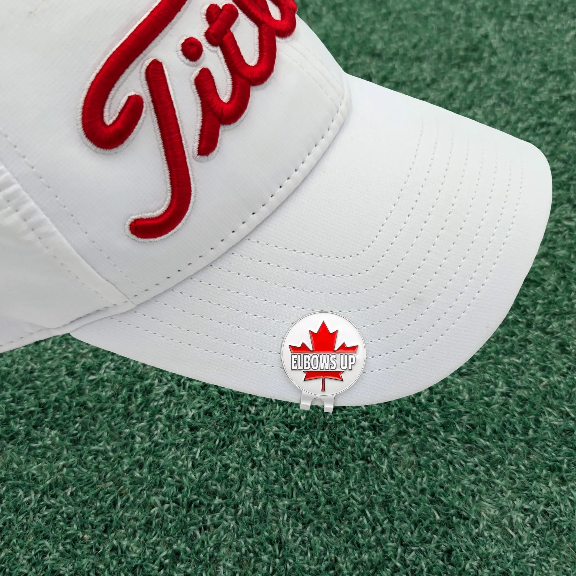 Elbows Up - Golf Ball Marker with Magnetic Hat Clip