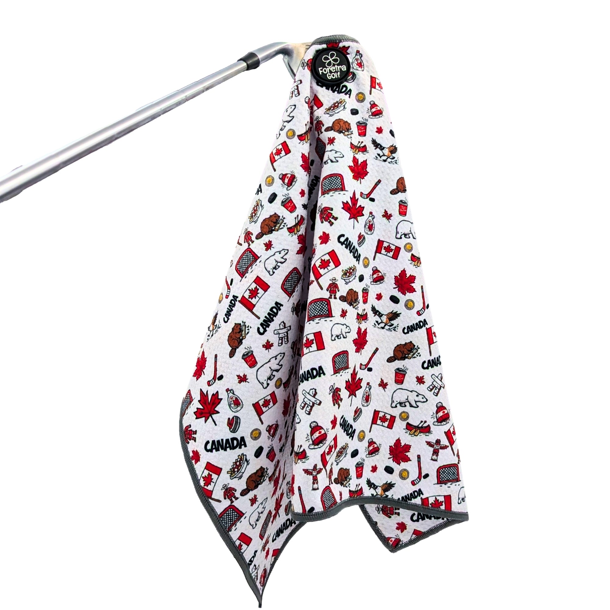 Canadian Icons - Magnetic Golf Waffle Towel