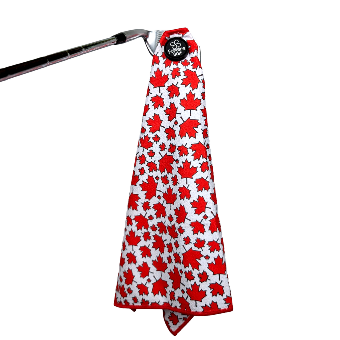 Canada Maple Leaves - Magnetic Golf Waffle Towel
