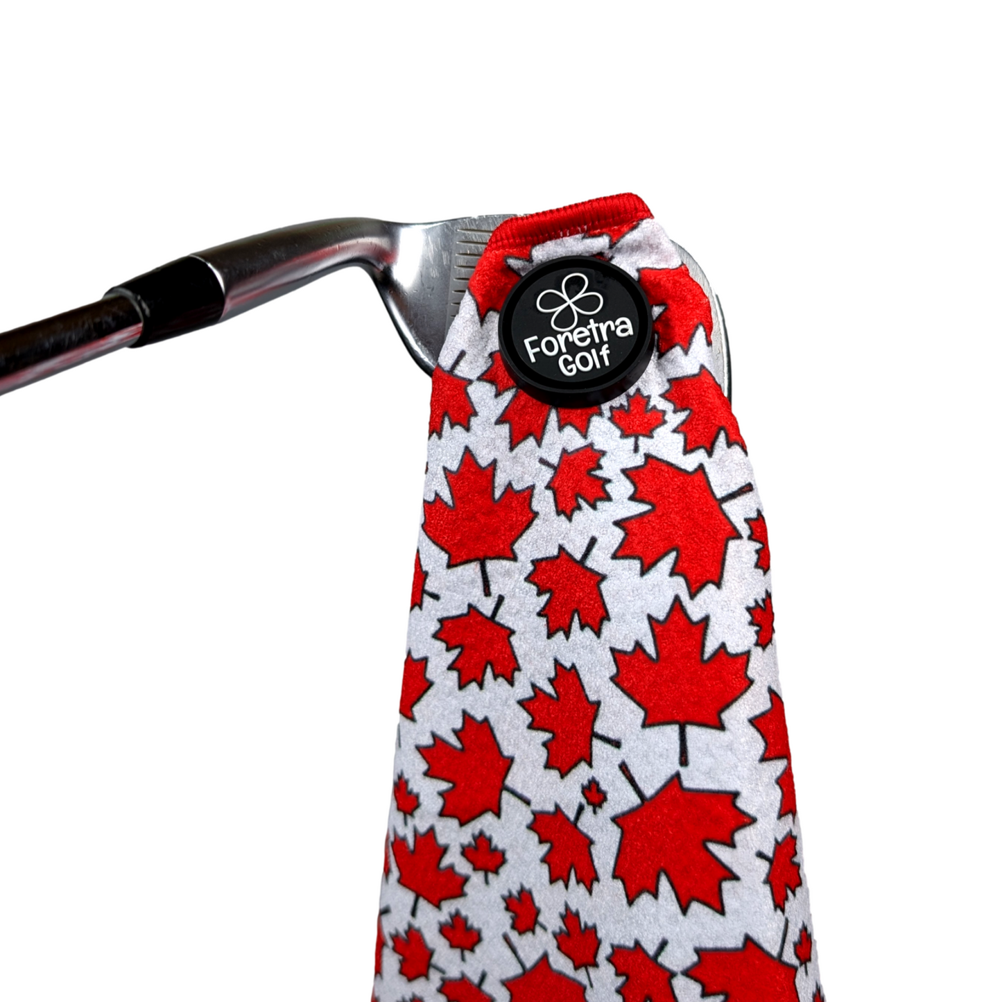 Canada Maple Leaves - Magnetic Golf Waffle Towel