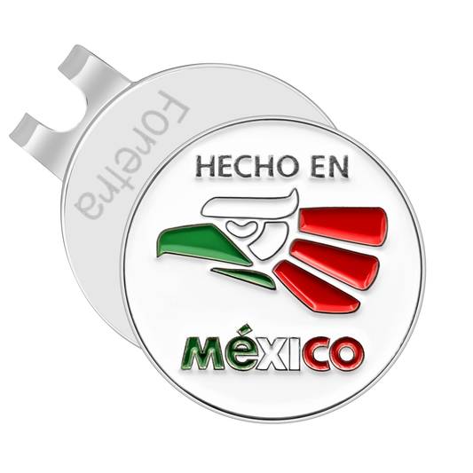 Mexico - Golf Ball Marker with Magnetic Golf Hat Clip