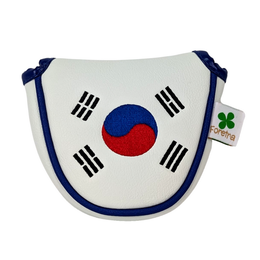 Korea Flag - Mallet Putter Head Cover