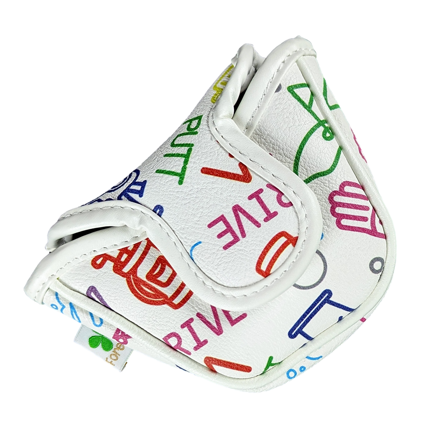 Golf Icons Pattern - Mallet Putter Head Cover