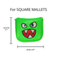 Green Monster - Square Mallet Putter Head Cover